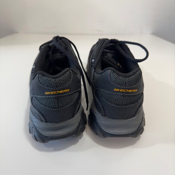 Skechers Mens SZ 9.5 US Black After Burn Memory Fit Sneakers Shoes - Picture 5 of 16